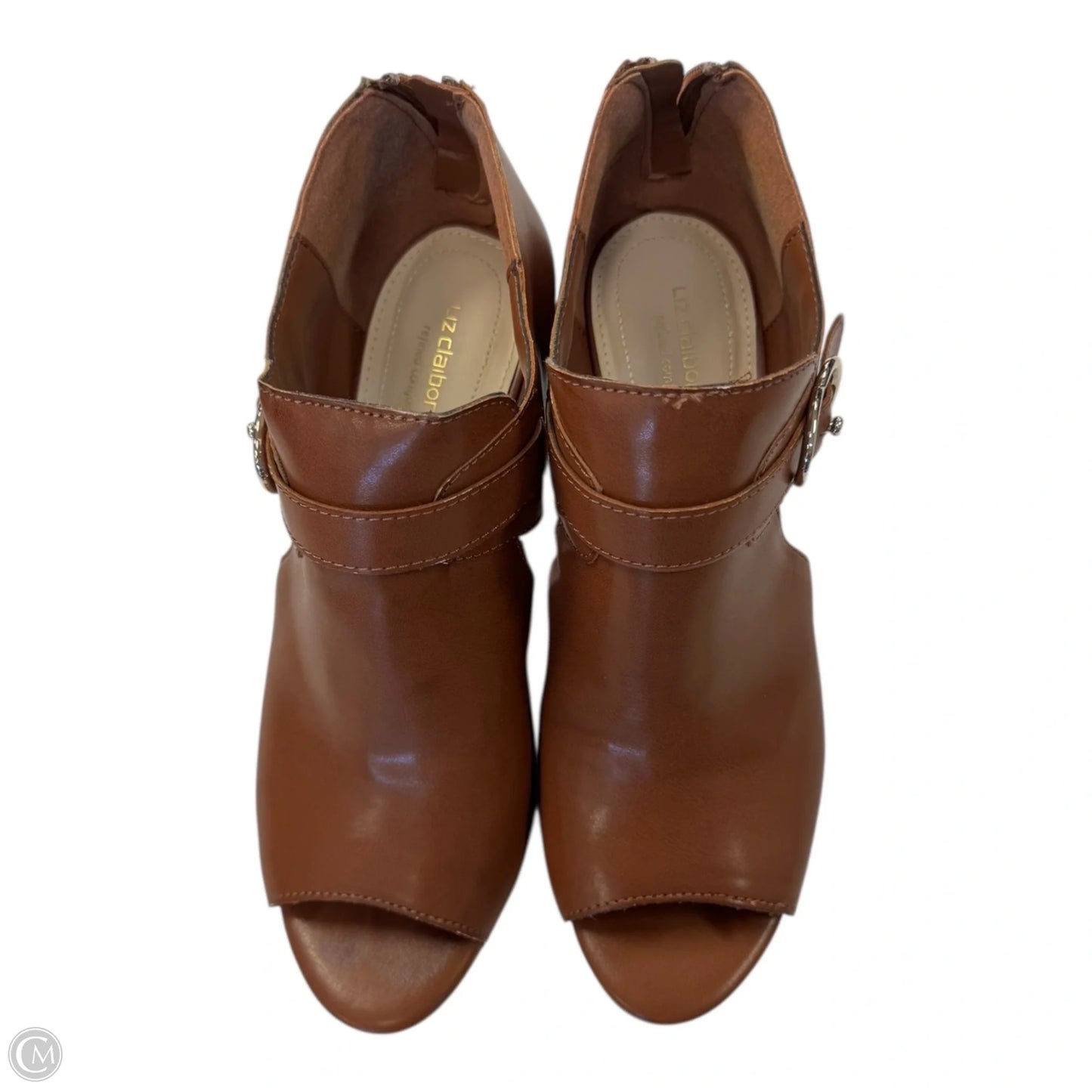 Shoes Heels Block By Liz Claiborne In Tan, Size: 7.5