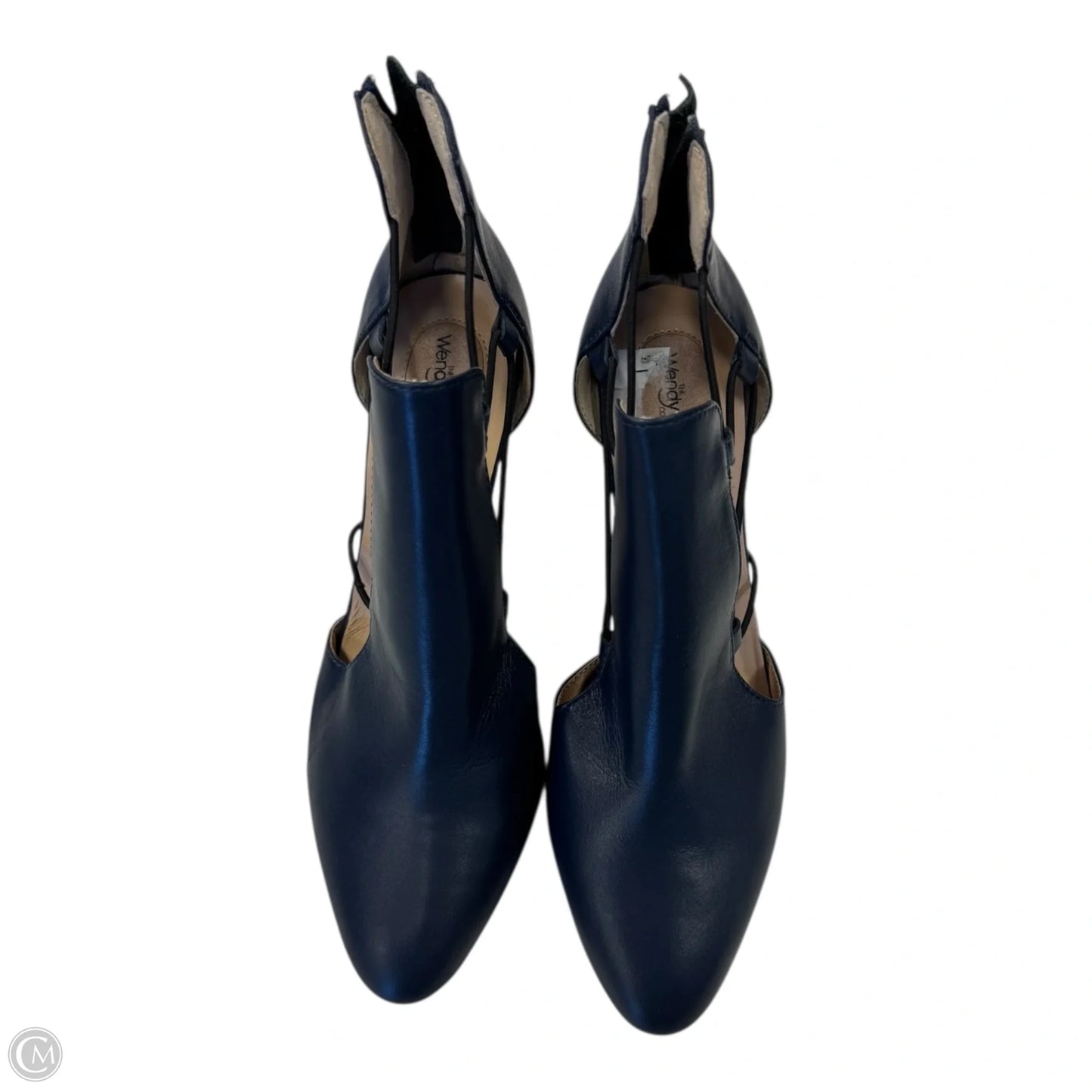 Boots Ankle Heels By Clothes Mentor In Navy, Size: 7