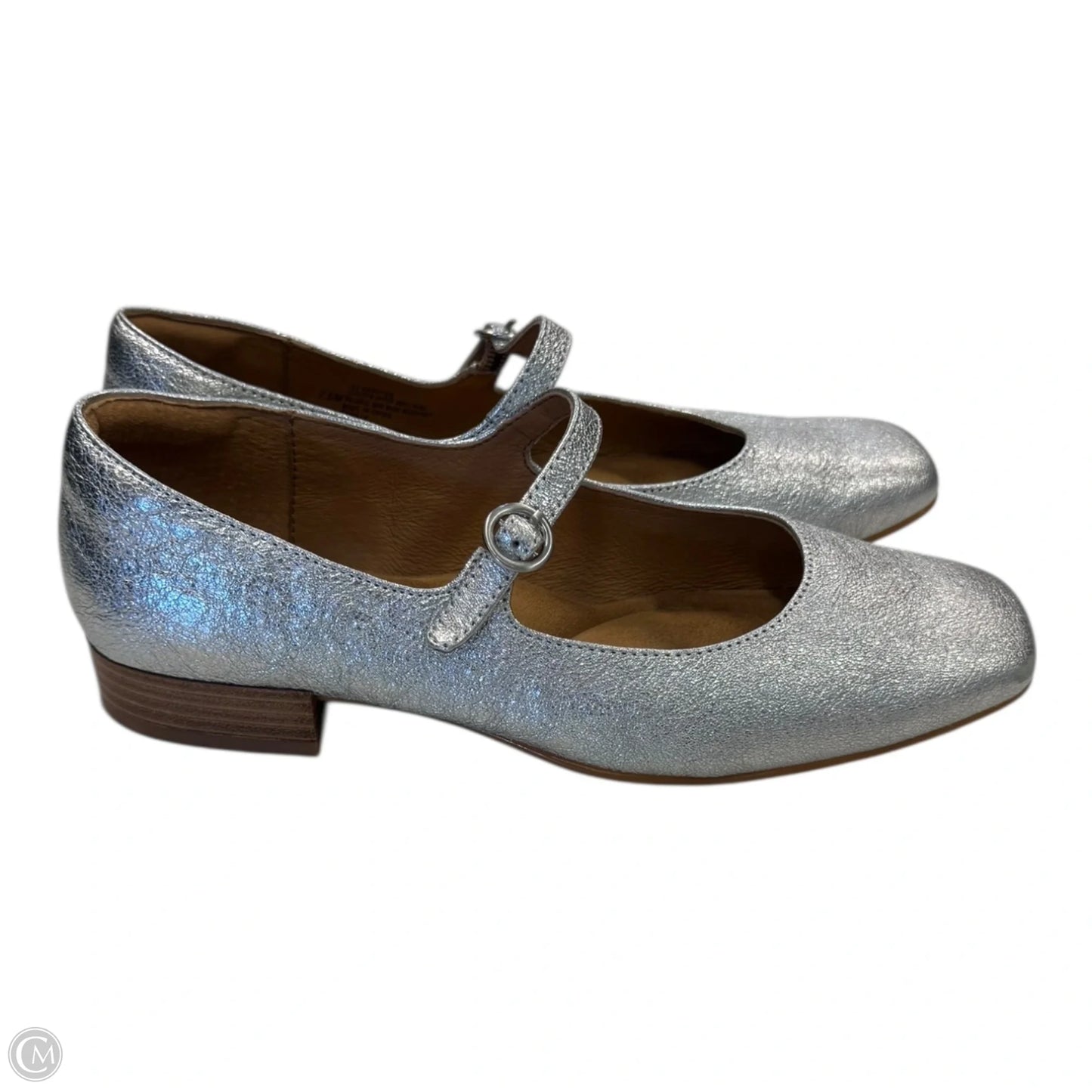Shoes Flats By Sofft In Silver, Size: 7.5