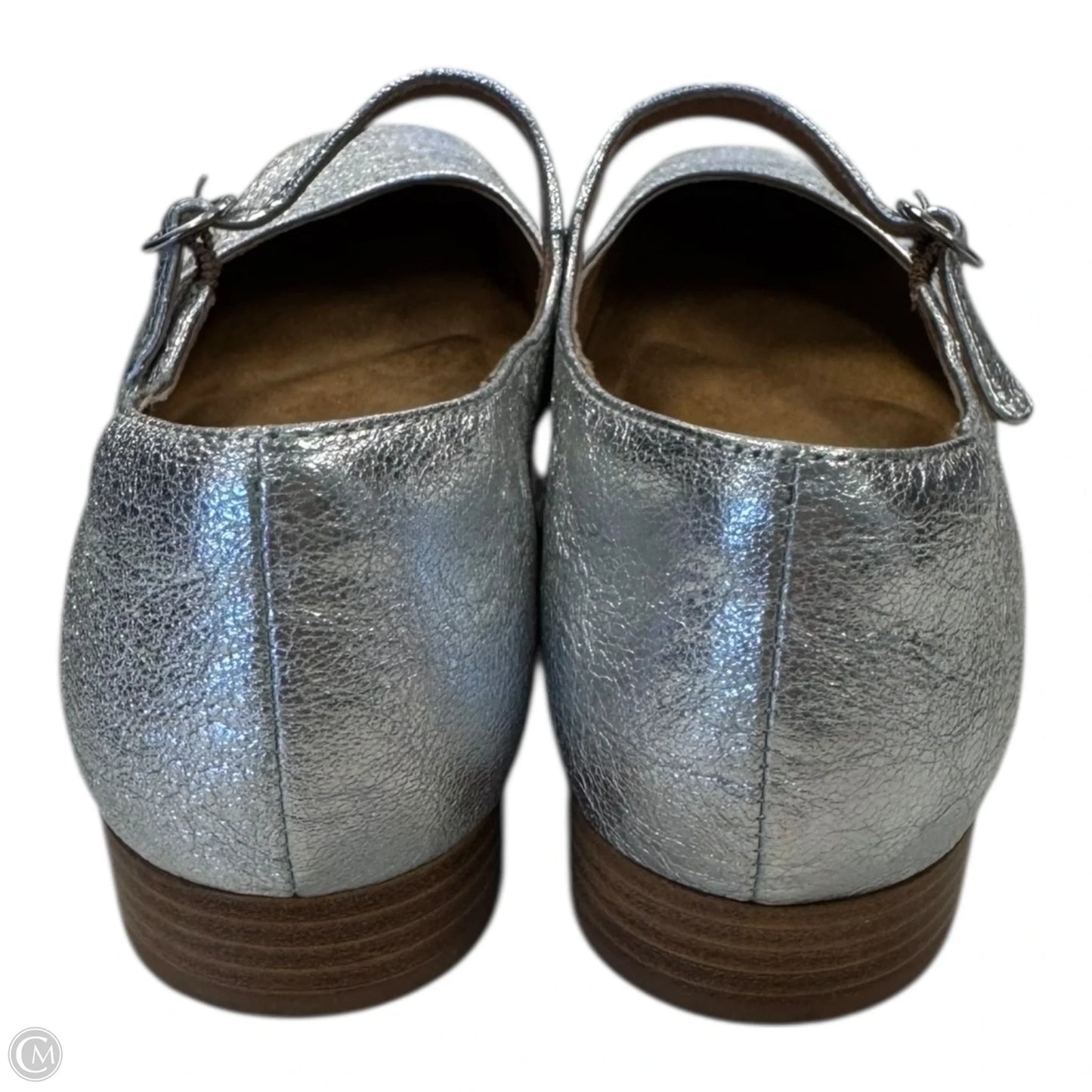 Shoes Flats By Sofft In Silver, Size: 7.5