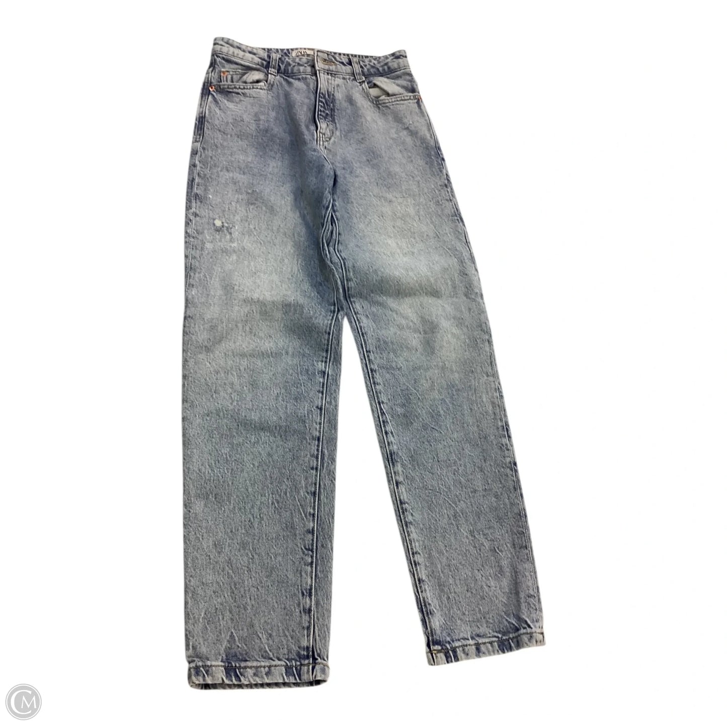 Jeans Cropped By Zara In Blue, Size: 4