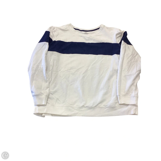 Top 3/4 Sleeve By St Johns Bay In Navy, Size: Xxl