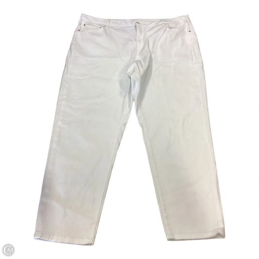 Pants Cropped By Michael By Michael Kors In White, Size: 22