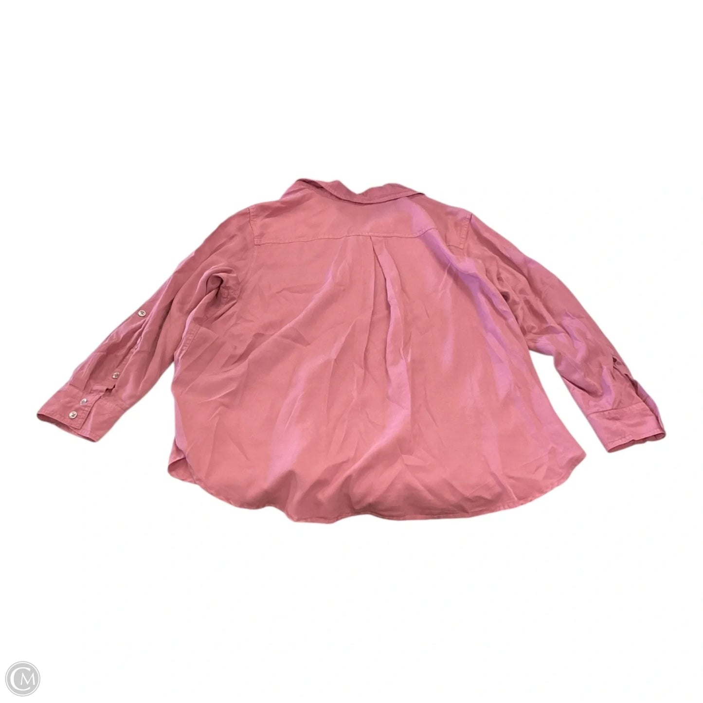 Top Long Sleeve By Calvin Klein In Pink & Purple, Size: 2x