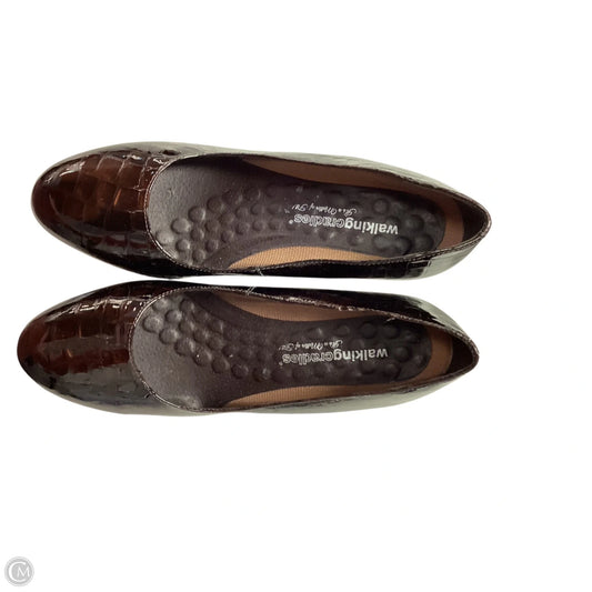 Shoes Heels Kitten By Clothes Mentor In Brown, Size: 10.5