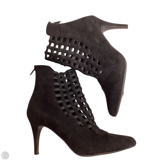 Boots Ankle Heels By Impo In Black, Size: 7.5