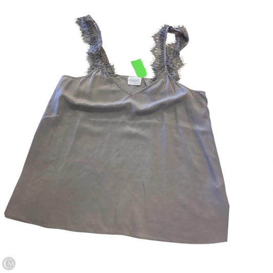 Top Cami By Clothes Mentor In Grey, Size: L