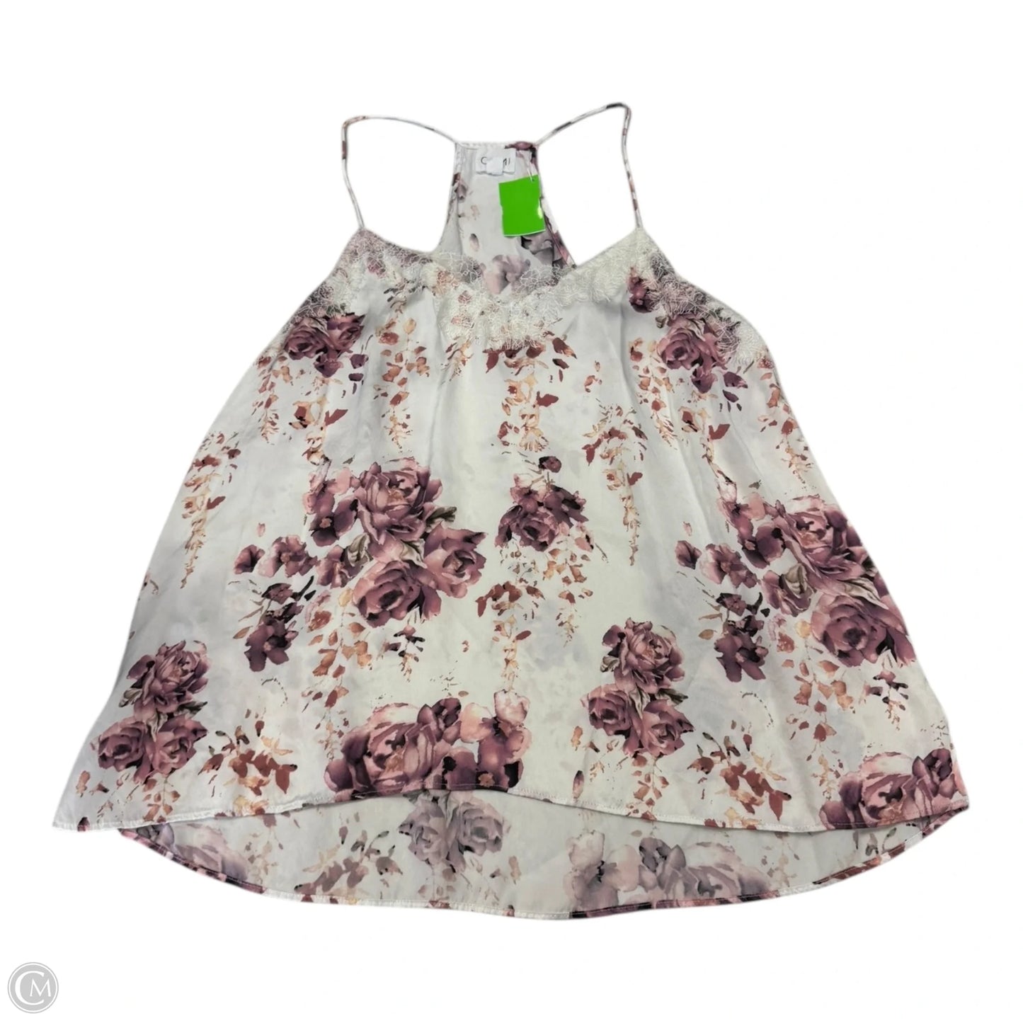 Top Cami By Clothes Mentor In Floral Print, Size: L