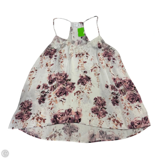 Top Cami By Clothes Mentor In Floral Print, Size: L