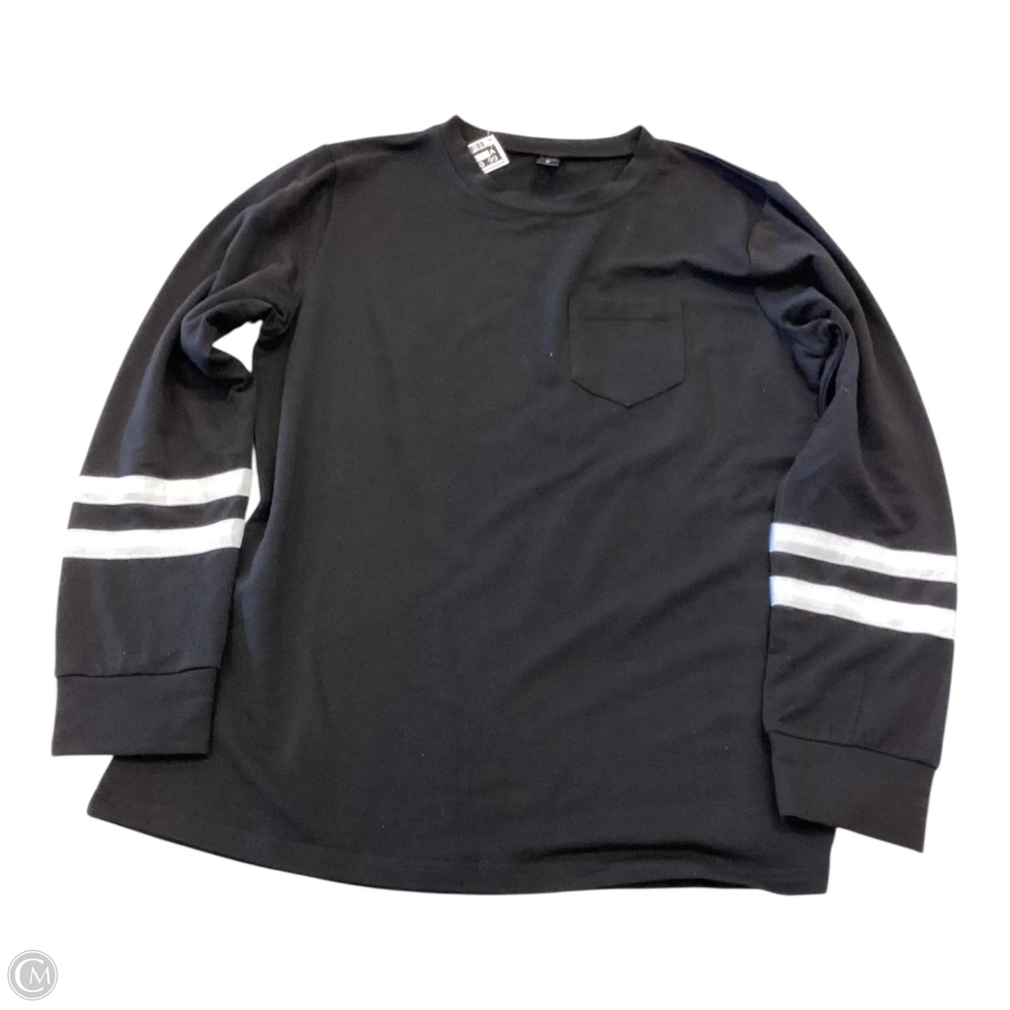 Top Long Sleeve By Clothes Mentor In Black, Size: M