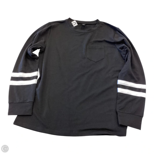 Top Long Sleeve By Clothes Mentor In Black, Size: M