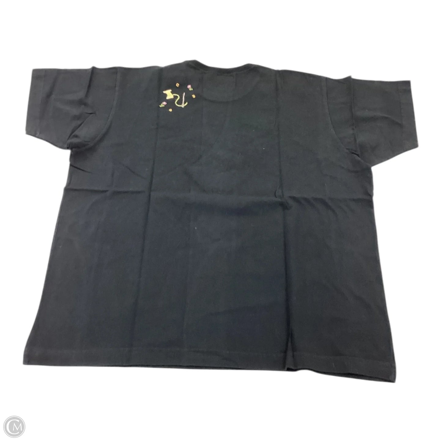 Top Short Sleeve By Clothes Mentor In Black, Size: S