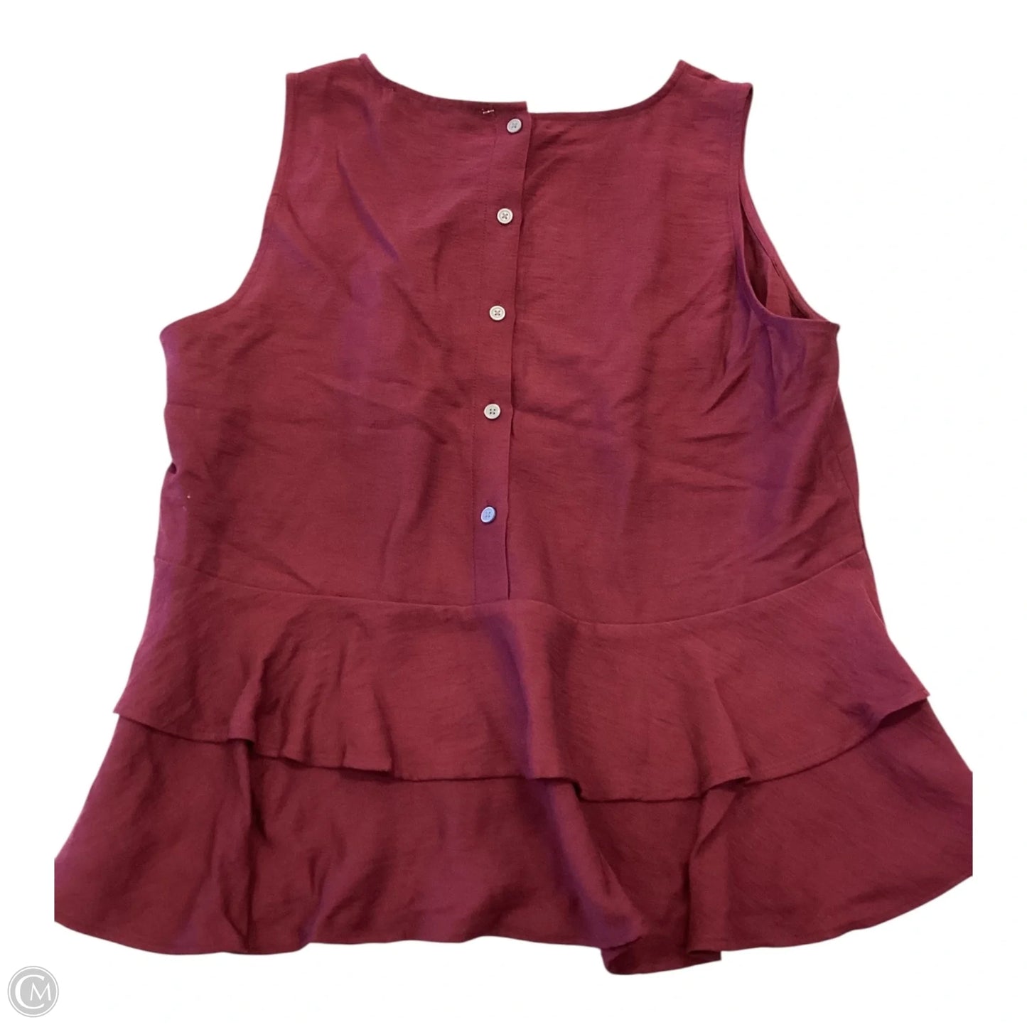 Blouse Sleeveless By Loft In Purple, Size: S