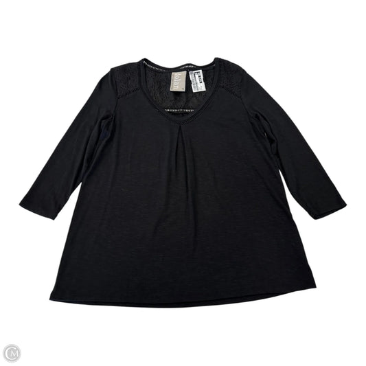 Top 3/4 Sleeve By Dolan Left Coast In Black, Size: Xs