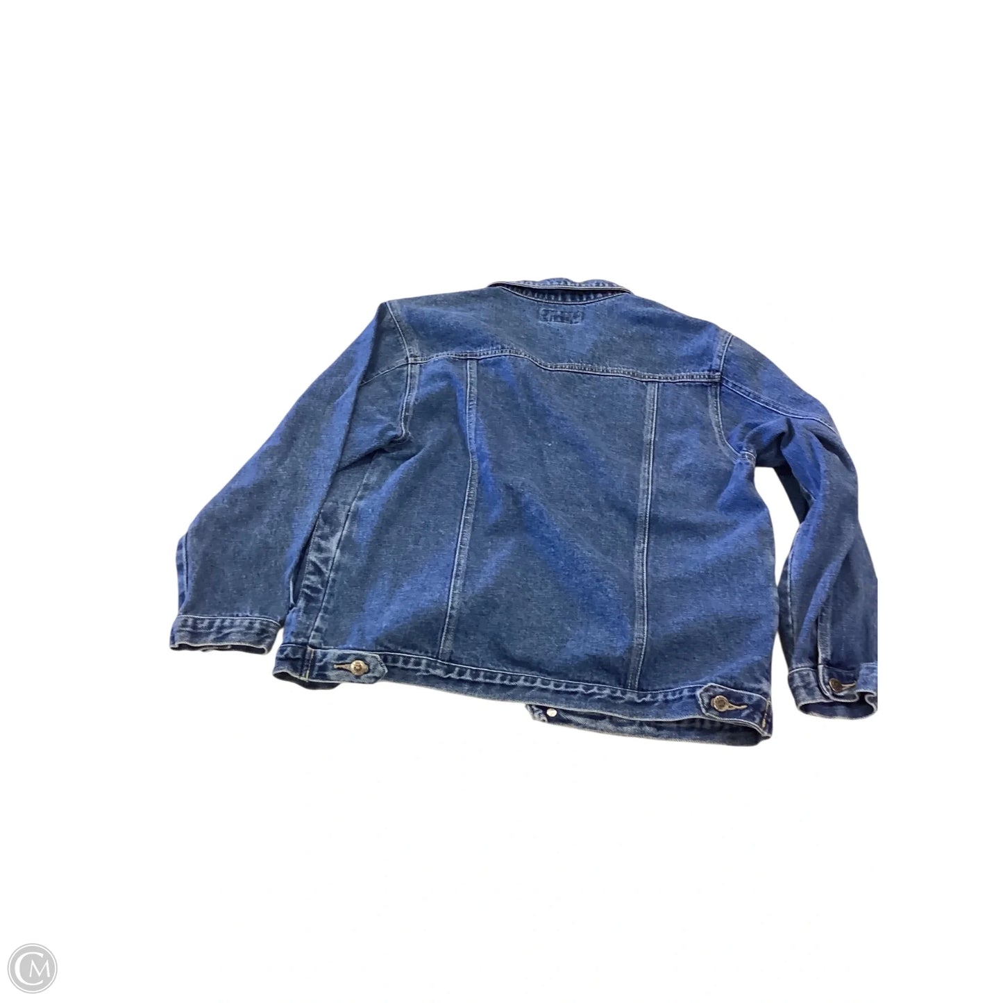 Jacket Denim By Clothes Mentor In Blue, Size: L