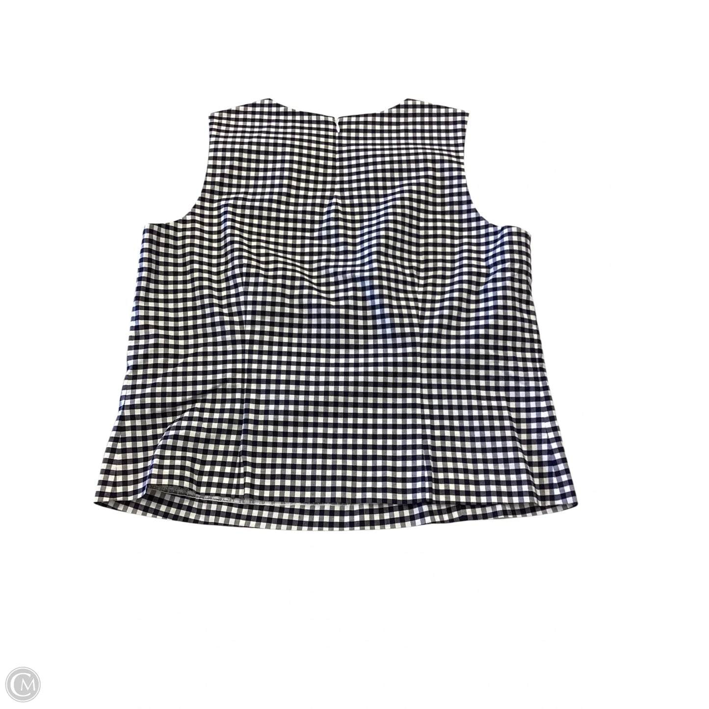 Top Sleeveless By J Mclaughlin In Checkered Pattern, Size: 14