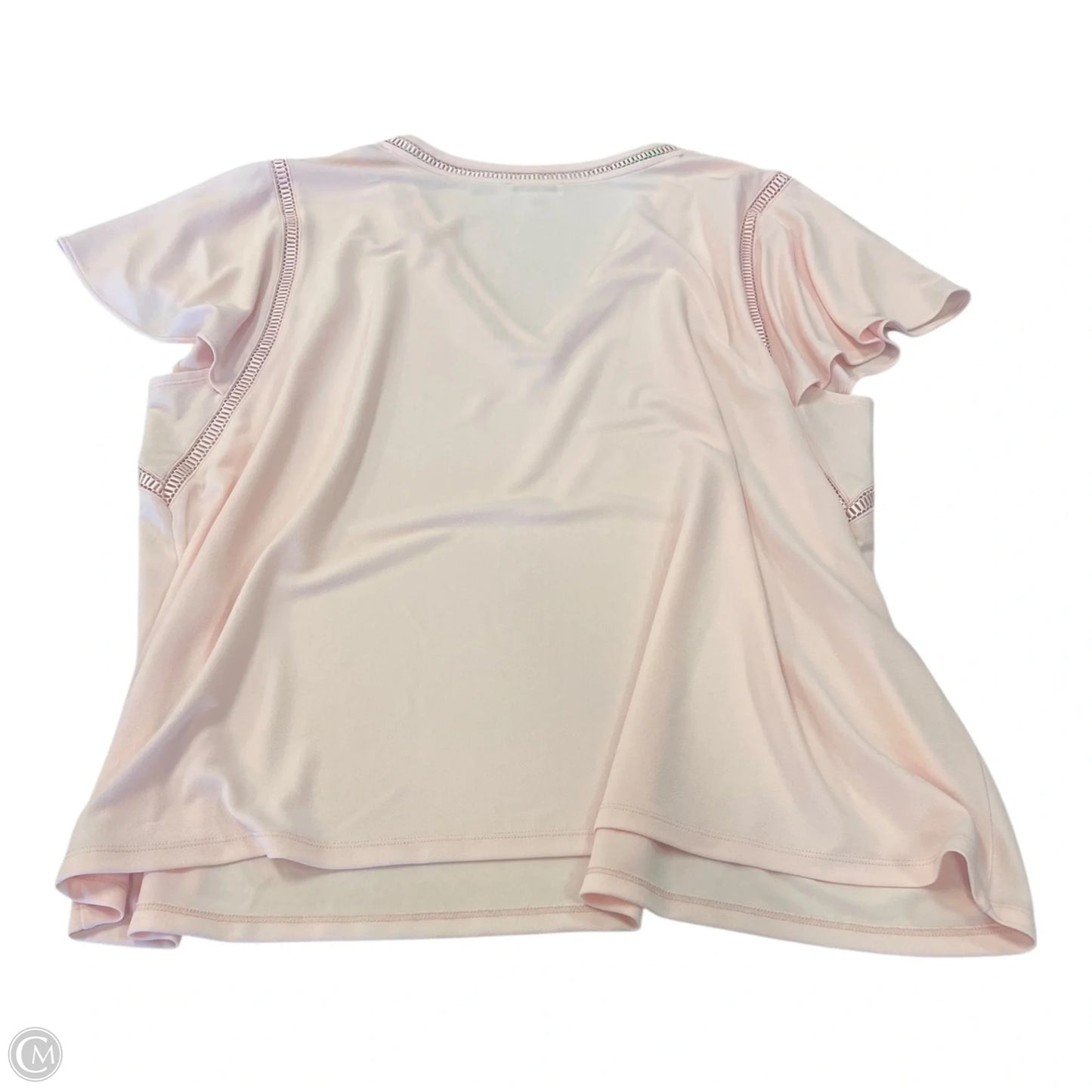 Top Short Sleeve By Calvin Klein In Pink, Size: 3x