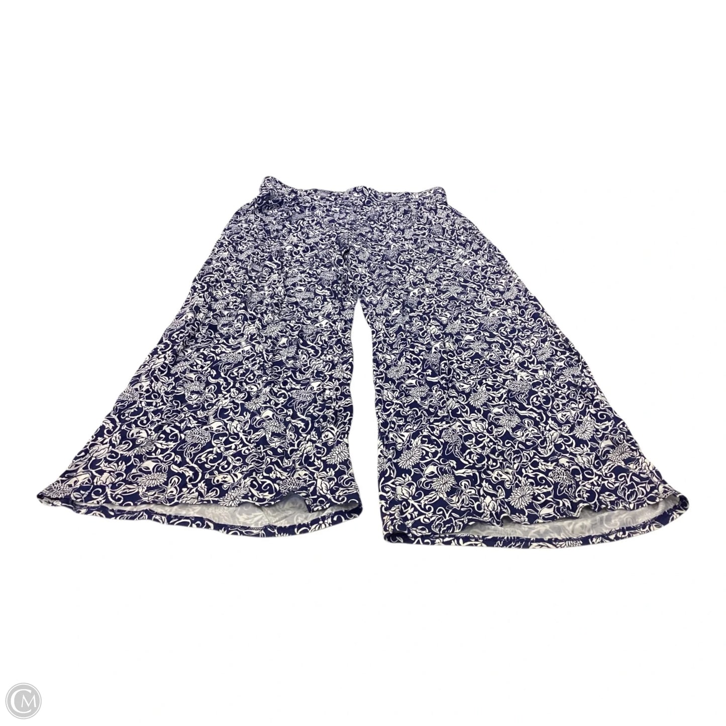 Pants Lounge By Lane Bryant In Blue & White, Size: 14