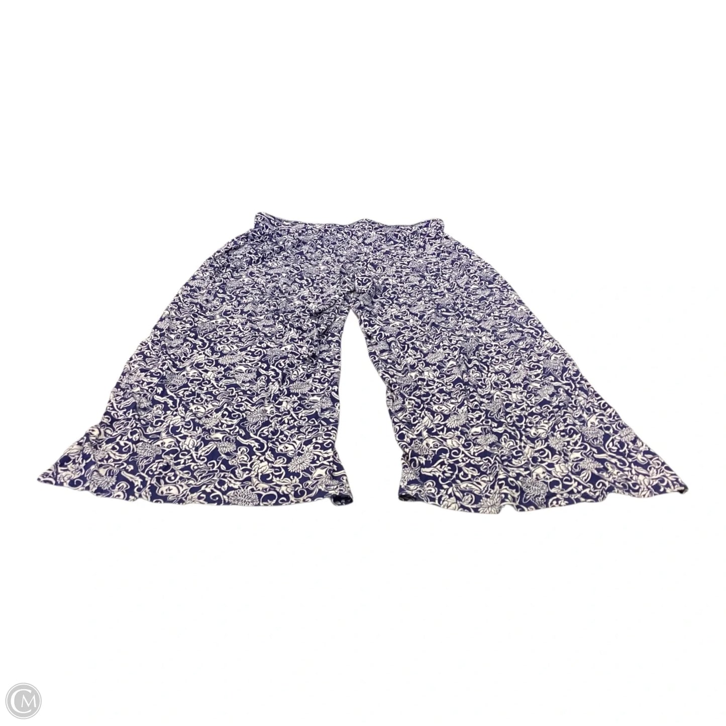 Pants Lounge By Lane Bryant In Blue & White, Size: 14