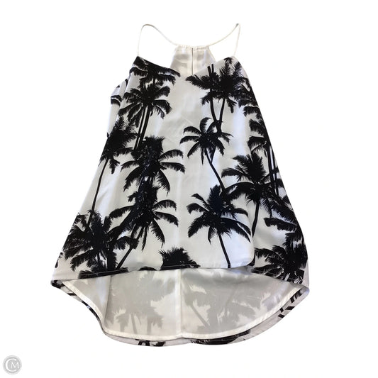 Top Sleeveless By Express In Black & White, Size: Xs