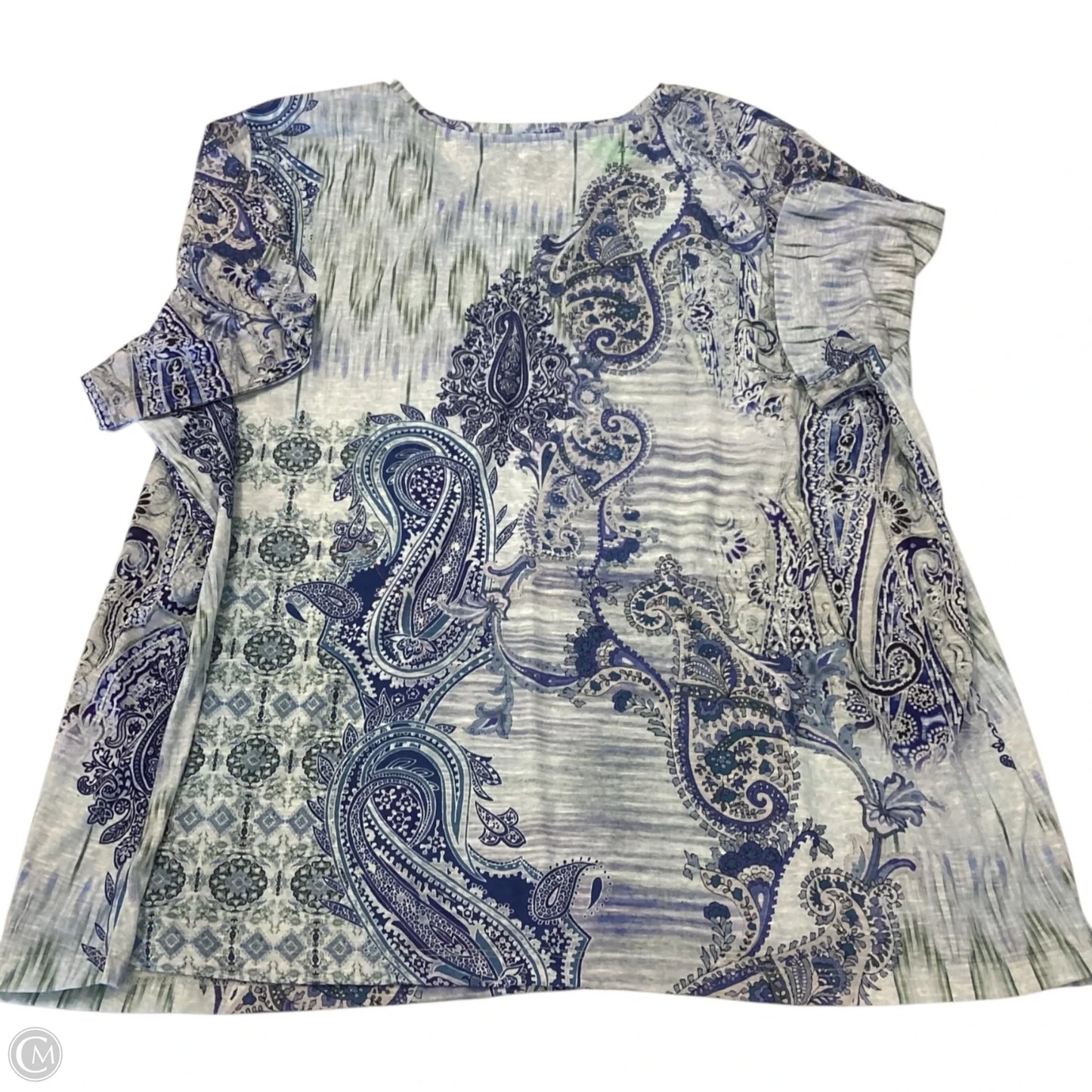 Top Short Sleeve By Catherines In Blue, Size: 3x