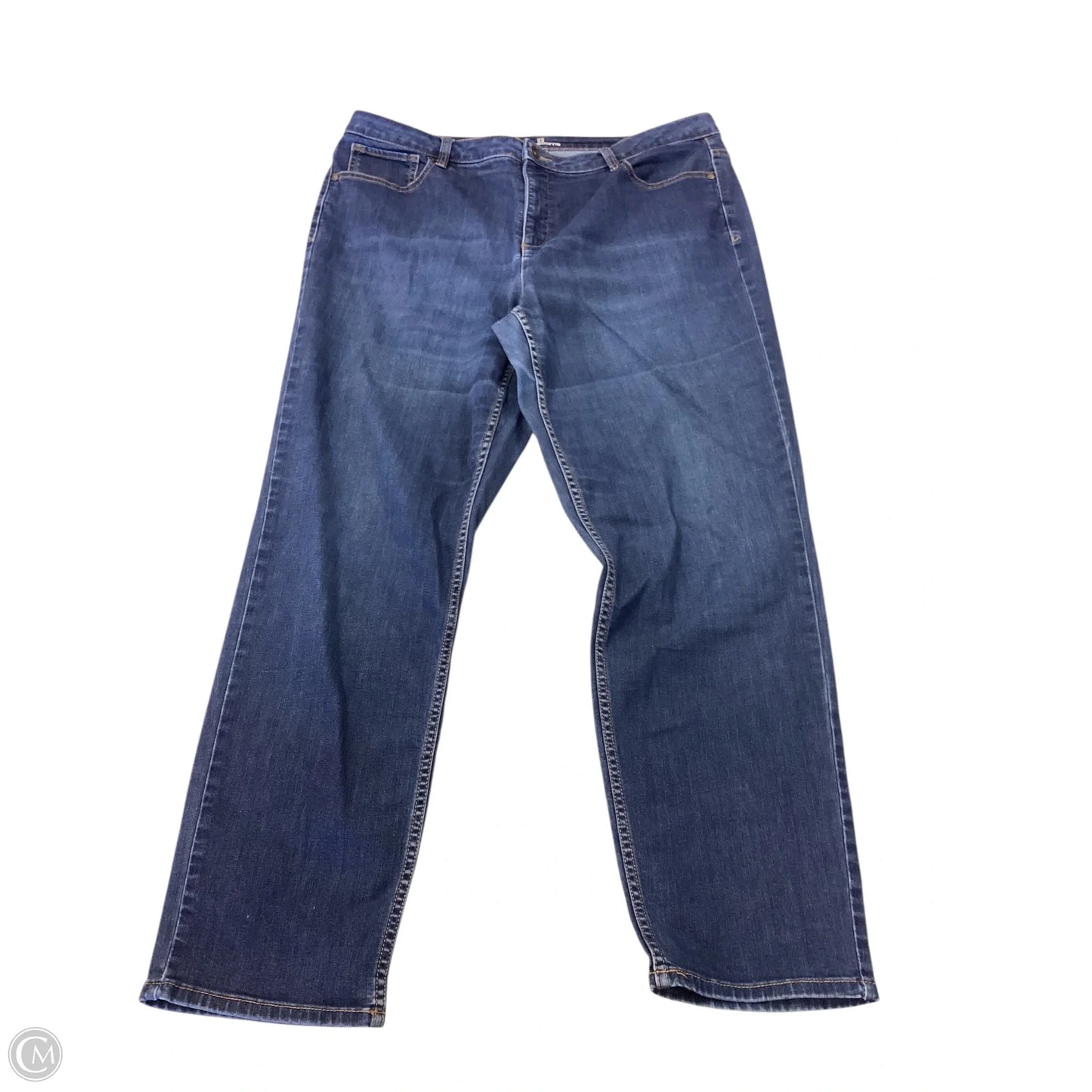 Jeans Cropped By Liz Claiborne In Blue, Size: 18