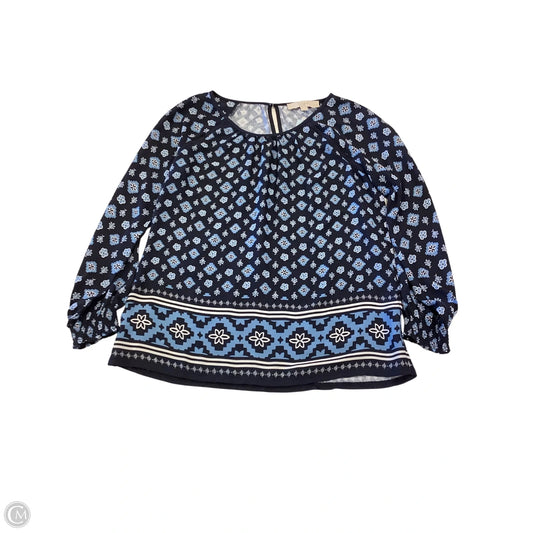 Top Long Sleeve By Loft In Floral Print, Size: Xsp