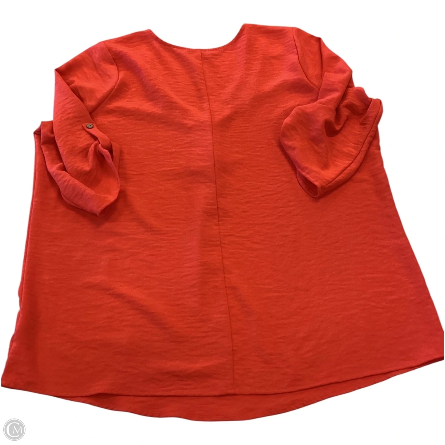 Blouse Short Sleeve By Cure In Red, Size: 2x