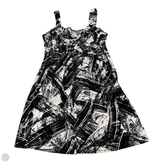Dress Casual Short By Kate & Mallory In Black & White, Size: 1x