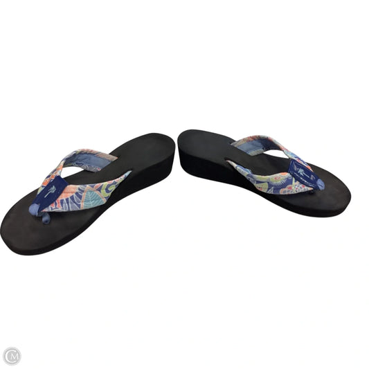 Sandals Flip Flops By Clothes Mentor In Blue, Size: 6