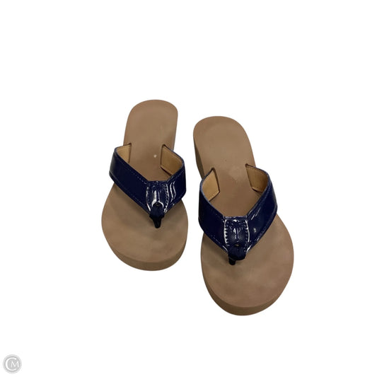 Sandals Flip Flops By Clothes Mentor In Blue, Size: 6