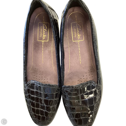 Shoes Flats By Clarks In Black, Size: 8