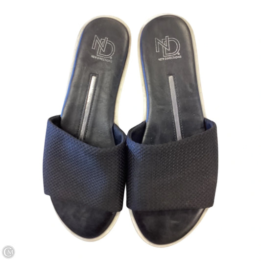 Sandals Flats By New Addition In Black, Size: 8