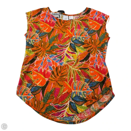 Top Short Sleeve By C And C In Multi-colored, Size: S