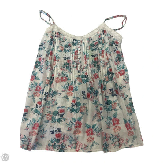 Top Sleeveless By Clothes Mentor In Floral Print, Size: 6