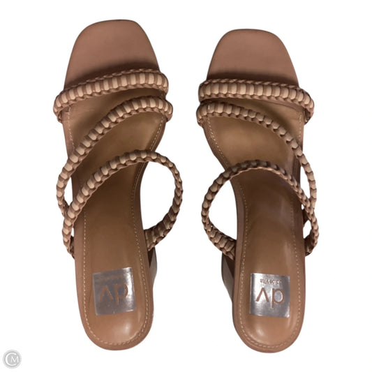 Sandals Heels Block By Dolce Vita In Brown, Size: 10