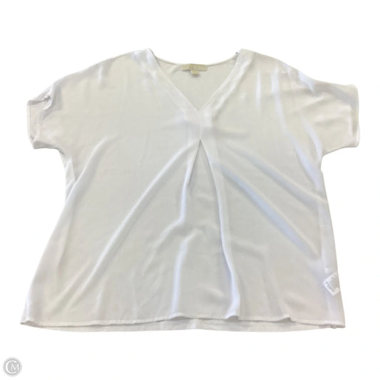 Top Short Sleeve By Michael By Michael Kors In White, Size: L
