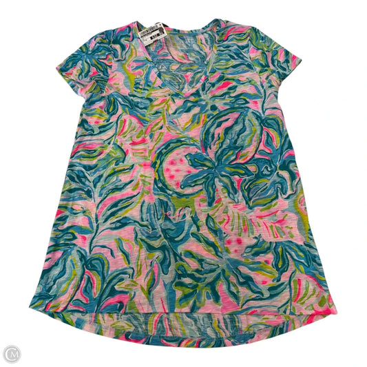 Top Short Sleeve Designer By Lilly Pulitzer In Multi-colored, Size: Xs