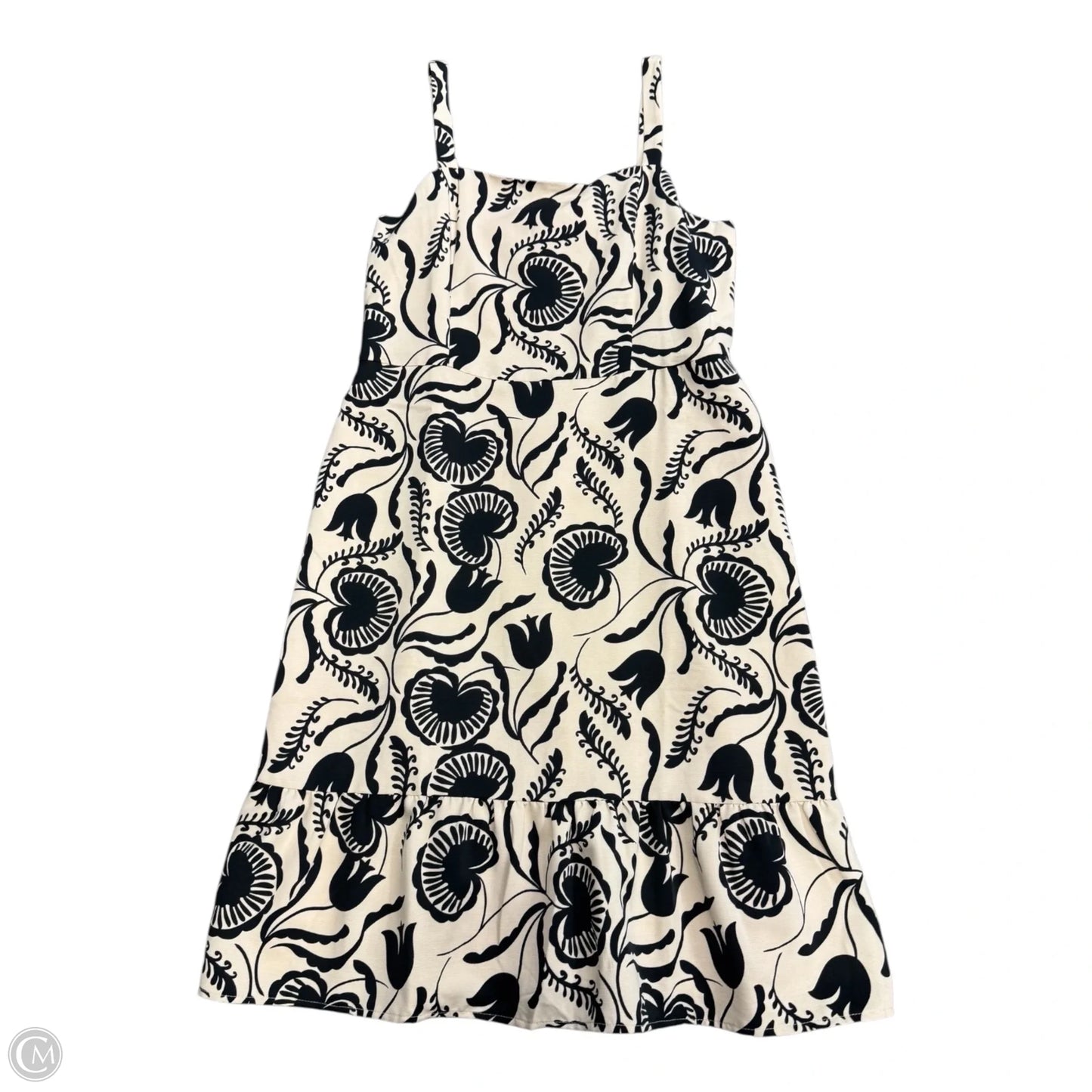 Dress Casual Maxi By Ann Taylor In Black & Brown, Size: 16
