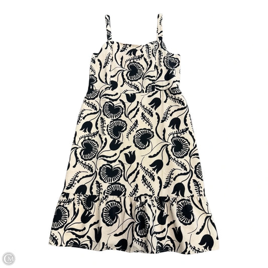 Dress Casual Maxi By Ann Taylor In Black & Brown, Size: 16