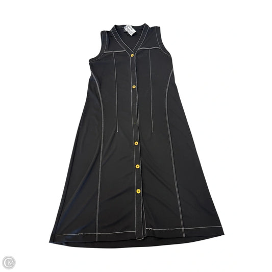Dress Casual Midi By Donna Karan In Black, Size: S