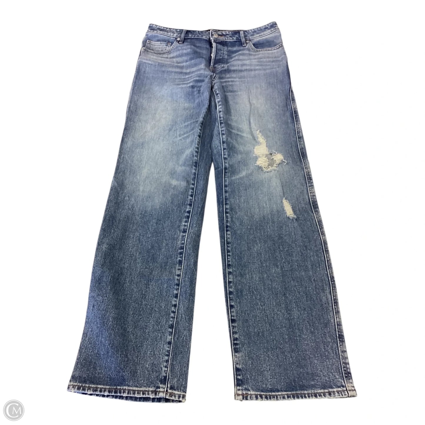 Jeans Wide Leg By Express In Blue, Size: 8