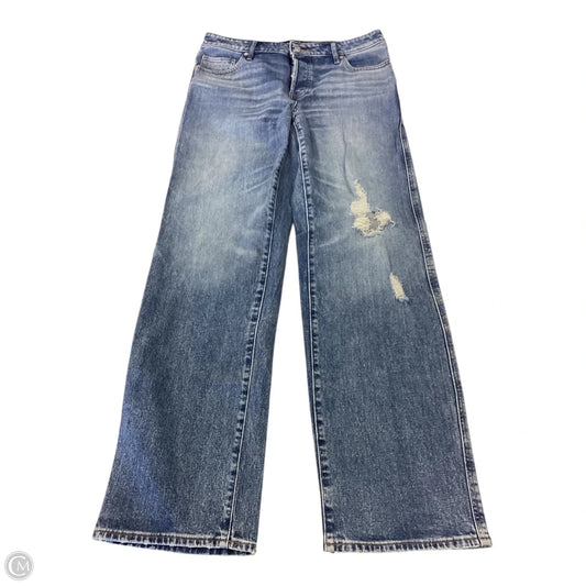 Jeans Wide Leg By Express In Blue, Size: 8