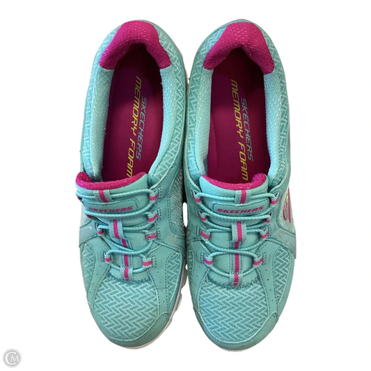 Shoes Athletic By Skechers In Blue, Size: 7.5