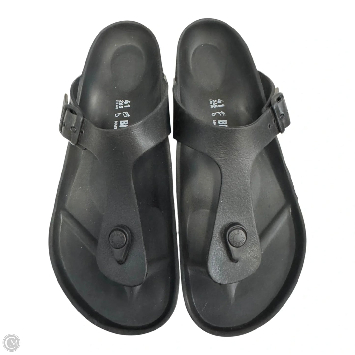 Sandals Flats By Birkenstock In Black, Size: 10.5