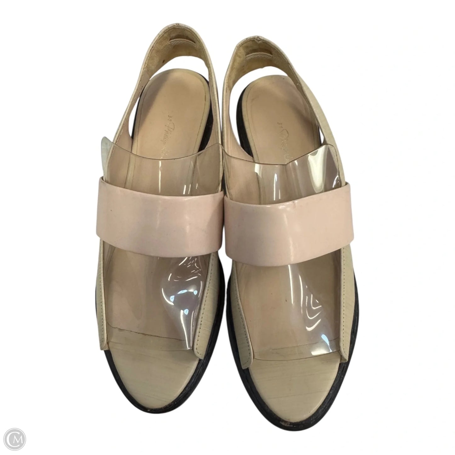 Shoes Heels Block By Clothes Mentor In Tan, Size: 7.5