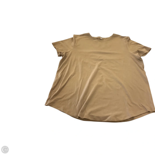 Top Short Sleeve Basic By Lululemon In Brown, Size: Xl