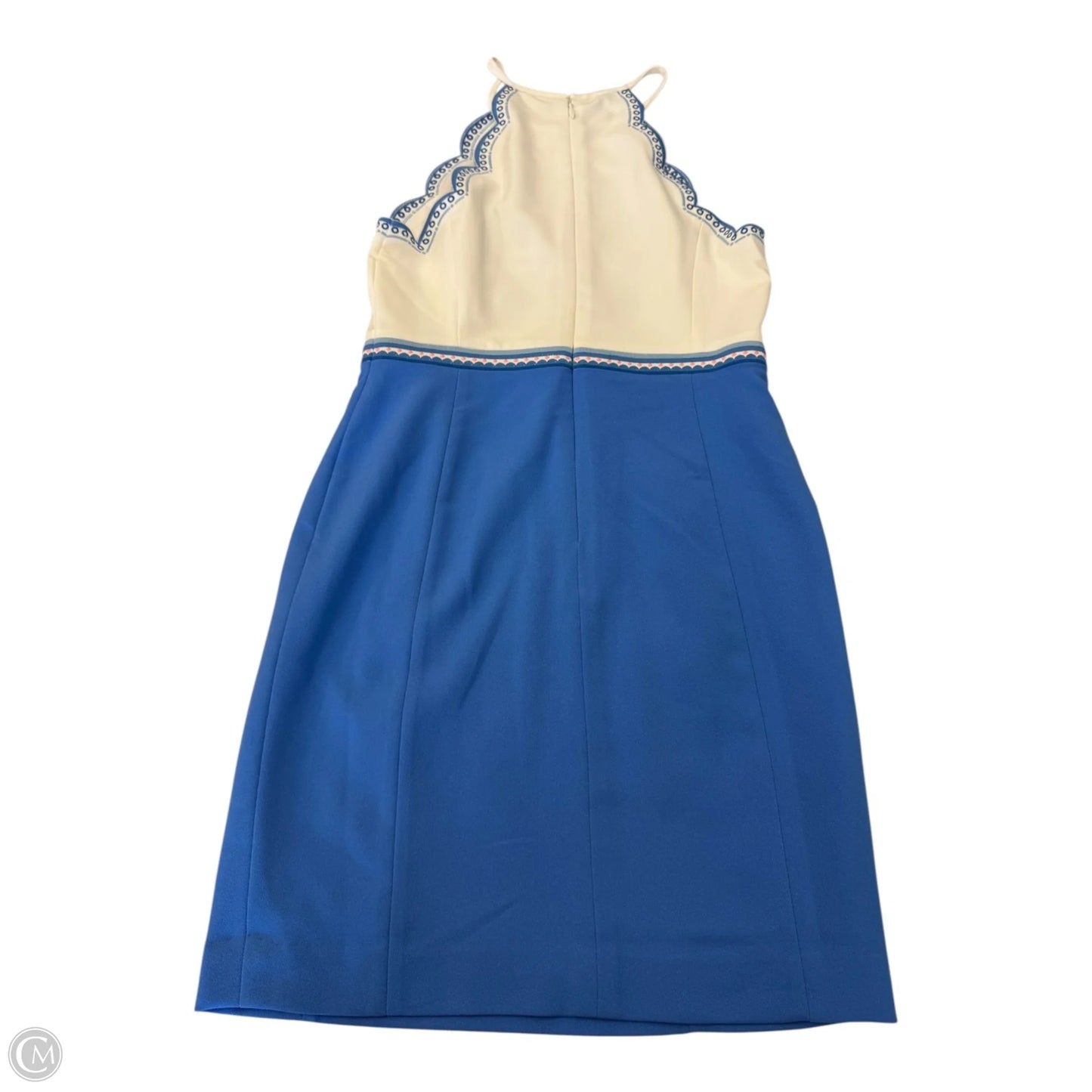 Dress Designer By Lilly Pulitzer In Blue & White, Size: 12