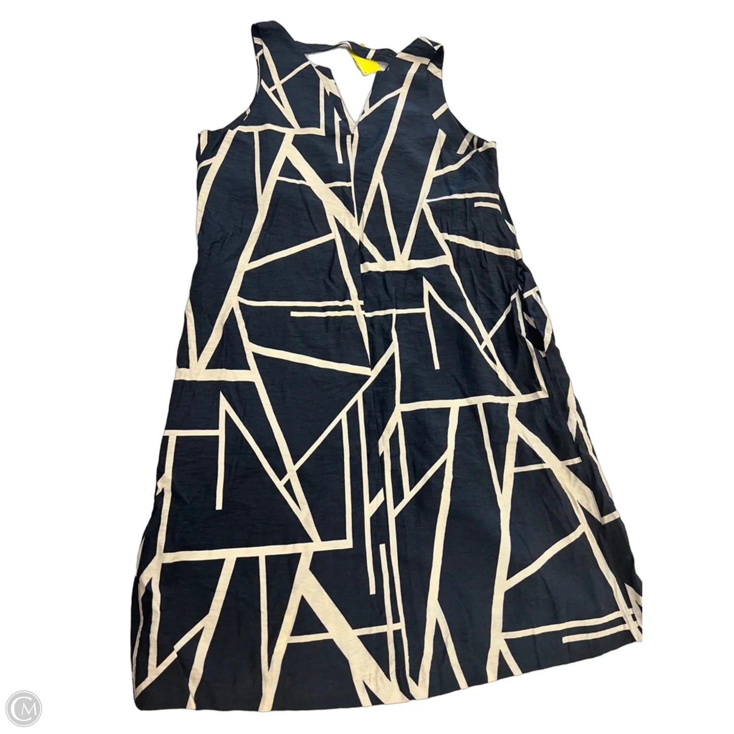 Dress Casual Short By Banana Republic In Blue & White, Size: M