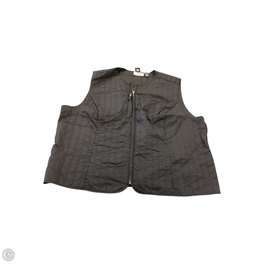 Vest Puffer & Quilted By Chicos In Black, Size: Xxl